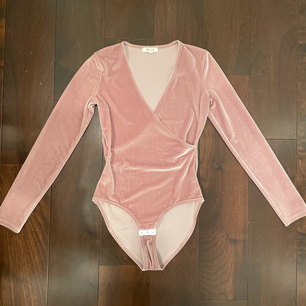 Madewell Velvet Bodysuit